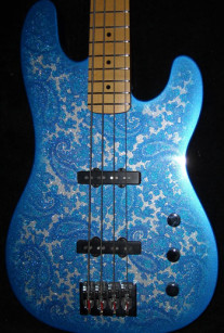 Blue Sparkle Paisley T-Bass 4-String