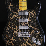 Black and Gold Sparkle Paisley S-Style