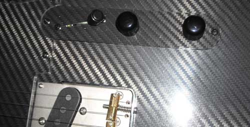Carbon Fiber Guitar Control Plate