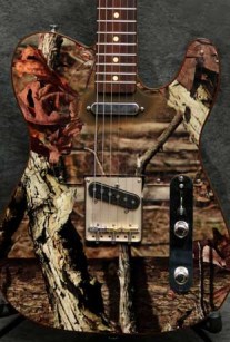 Camo Picture Guitar Crook Custom Guitars