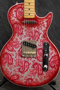 Pink Paisley Lesquire Crook Custom Guitars